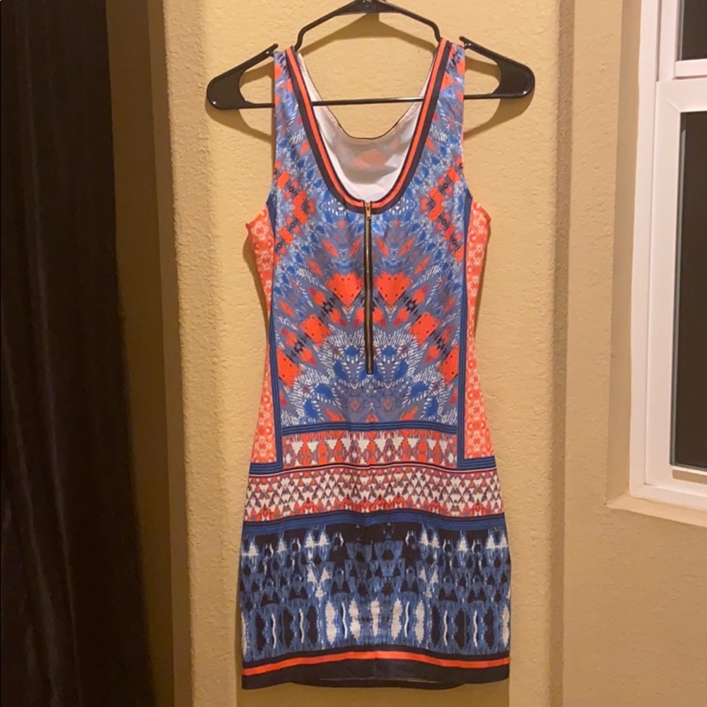 Medium F21 dress, psychedelic print